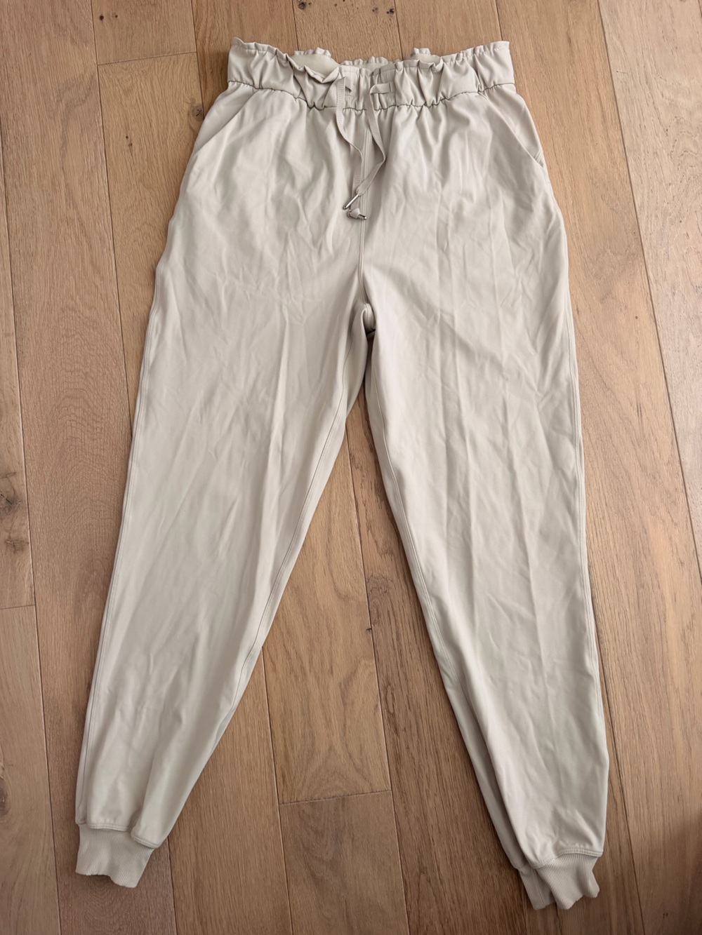 lululemon athletica Light Cream Drawstring Track Joggers